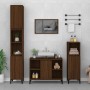 Armario de lavabo madera contrachapada marrón roble 80x33x60 cm de vidaXL, Tocadores de baño - Ref: Foro24-821299, Precio: 75...