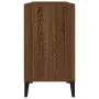 Armario de lavabo madera contrachapada marrón roble 80x33x60 cm de vidaXL, Tocadores de baño - Ref: Foro24-821299, Precio: 74...