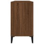 Armario de lavabo madera contrachapada marrón roble 80x33x60 cm de vidaXL, Tocadores de baño - Ref: Foro24-821299, Precio: 75...