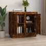 Aparador madera contrachapada color roble ahumado 80x34x75 cm de vidaXL, Aparadores - Ref: Foro24-819889, Precio: 77,52 €, De...