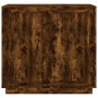 Aparador madera contrachapada color roble ahumado 80x34x75 cm de vidaXL, Aparadores - Ref: Foro24-819889, Precio: 77,52 €, De...