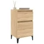 Mesitas de noche 2 uds color roble sonoma 40x35x70 cm de vidaXL, Mesitas de noche - Ref: Foro24-819715, Precio: 95,82 €, Desc...