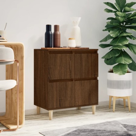 Aparador madera contrachapada marrón roble 60x35x70 cm de vidaXL, Aparadores - Ref: Foro24-821163, Precio: 64,83 €, Descuento: %