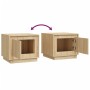 Mesa de centro madera contrachapada roble Sonoma 51x50x44 cm de vidaXL, Mesas de centro - Ref: Foro24-819871, Precio: 50,40 €...