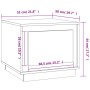 Mesa de centro madera contrachapada roble Sonoma 51x50x44 cm de vidaXL, Mesas de centro - Ref: Foro24-819871, Precio: 50,40 €...