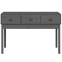 Mesa consola de madera maciza de pino gris 114x40x75 cm en Mesas auxiliares | Comprar online en Foru.es