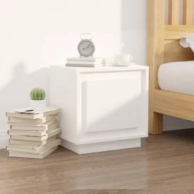 Weißer Nachttisch aus Sperrholz, 44 x 35 x 45 cm von vidaXL, Nachttische - Ref: Foro24-819836, Preis: 40,15 €, Rabatt: %