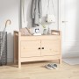 Banco de recibidor madera maciza de pino 80x40x60 cm en Bancos para recibidores y almacenamiento | Comprar online en Foru.es