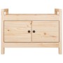 Banco de recibidor madera maciza de pino 80x40x60 cm en Bancos para recibidores y almacenamiento | Comprar online en Foru.es