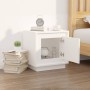 Mesita de noche madera contrachapada blanco 44x35x45 cm de vidaXL, Mesitas de noche - Ref: Foro24-819836, Precio: 39,20 €, De...