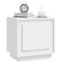 Mesita de noche madera contrachapada blanco 44x35x45 cm de vidaXL, Mesitas de noche - Ref: Foro24-819836, Precio: 40,15 €, De...