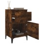 Mesitas de noche 2 uds color roble ahumado 40x35x70 cm de vidaXL, Mesitas de noche - Ref: Foro24-819719, Precio: 70,64 €, Des...