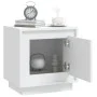 Mesita de noche madera contrachapada blanco 44x35x45 cm de vidaXL, Mesitas de noche - Ref: Foro24-819836, Precio: 40,15 €, De...