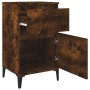 Mesitas de noche 2 uds color roble ahumado 40x35x70 cm de vidaXL, Mesitas de noche - Ref: Foro24-819719, Precio: 70,64 €, Des...