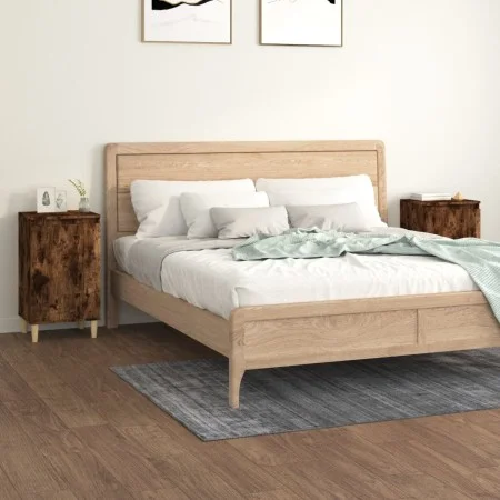 Nachttische 2 Stück Raucheichensperrholz 40x35x70 cm von vidaXL, Nachttische - Ref: Foro24-819639, Preis: 54,67 €, Rabatt: %
