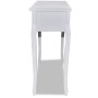 Mesa consola tocador con tres cajones blancos de vidaXL, Mesas auxiliares - Ref: Foro24-241143, Precio: 156,15 €, Descuento: %