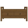 Banco de recibidor madera maciza pino marrón miel 80x40x43 cm en Bancos para recibidores y almacenamiento | Comprar online en Fo