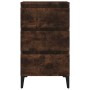 Mesita de noche madera contrachapada roble ahumado 40x35x70 cm de vidaXL, Mesitas de noche - Ref: Foro24-819673, Precio: 55,7...