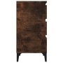 Mesita de noche madera contrachapada roble ahumado 40x35x70 cm de vidaXL, Mesitas de noche - Ref: Foro24-819673, Precio: 55,7...