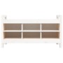 Banco de recibidor madera maciza de pino blanco 110x40x60 cm en Bancos para recibidores y almacenamiento | Comprar online en For