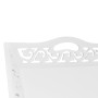 Mesa auxiliar con bandeja blanca de vidaXL, Mesas auxiliares - Ref: Foro24-241148, Precio: 79,27 €, Descuento: %