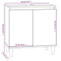 Armario de lavabo madera contrachapada roble ahumado 58x33x60cm de vidaXL, Tocadores de baño - Ref: Foro24-821257, Precio: 50...