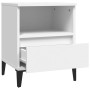 Mesitas de noche 2 unidades color blanco 40x35x50 cm en Armarios y almacenamiento | Comprar online en Foru.es