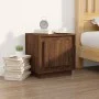 Mesita noche 2 uds madera contrachapada marrón roble 44x35x45cm de vidaXL, Mesitas de noche - Ref: Foro24-819851, Precio: 58,...