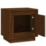 Mesita noche 2 uds madera contrachapada marrón roble 44x35x45cm de vidaXL, Mesitas de noche - Ref: Foro24-819851, Precio: 58,...