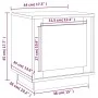 Mesita noche 2 uds madera contrachapada marrón roble 44x35x45cm de vidaXL, Mesitas de noche - Ref: Foro24-819851, Precio: 58,...