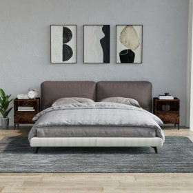 Mesitas de noche 2 unidades roble ahumado 40x35x50 cm en Armarios y almacenamiento | Comprar online en Foru.es