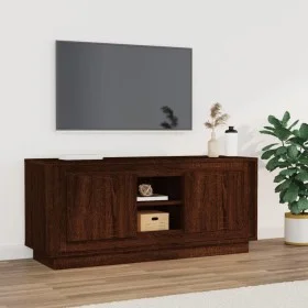 Mueble para TV madera contrachapada roble marrón 102x35x45 cm de vidaXL, Muebles TV - Ref: Foro24-819867, Precio: 63,13 €, De...