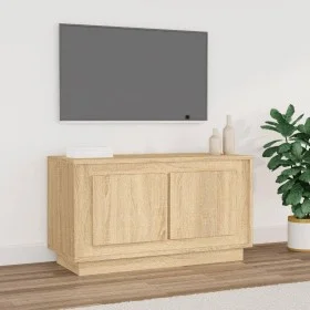 Mueble para TV madera contrachapada roble Sonoma 80x35x45 cm de vidaXL, Muebles TV - Ref: Foro24-819855, Precio: 47,71 €, Des...