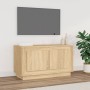 Mueble para TV madera contrachapada roble Sonoma 80x35x45 cm de vidaXL, Muebles TV - Ref: Foro24-819855, Precio: 48,93 €, Des...