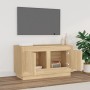 Mueble para TV madera contrachapada roble Sonoma 80x35x45 cm de vidaXL, Muebles TV - Ref: Foro24-819855, Precio: 48,93 €, Des...
