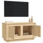 Mueble para TV madera contrachapada roble Sonoma 80x35x45 cm de vidaXL, Muebles TV - Ref: Foro24-819855, Precio: 48,93 €, Des...