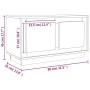 Mueble para TV madera contrachapada roble Sonoma 80x35x45 cm de vidaXL, Muebles TV - Ref: Foro24-819855, Precio: 48,93 €, Des...
