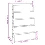 Cómoda de madera contrachapada roble ahumado 60x36x103 cm de vidaXL, Cajoneras - Ref: Foro24-823021, Precio: 115,05 €, Descue...