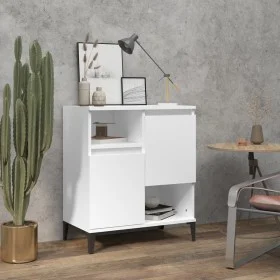 Aparador de madera contrachapada blanco 60x35x70 cm de vidaXL, Aparadores - Ref: Foro24-821148, Precio: 60,03 €, Descuento: %