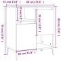 Aparador de madera contrachapada blanco 60x35x70 cm de vidaXL, Aparadores - Ref: Foro24-821148, Precio: 60,68 €, Descuento: %