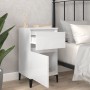 Mesitas de noche 2 unidades blanco brillante 40x35x70 cm de vidaXL, Mesitas de noche - Ref: Foro24-819713, Precio: 88,81 €, D...