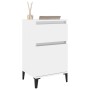 Mesitas de noche 2 unidades blanco brillante 40x35x70 cm de vidaXL, Mesitas de noche - Ref: Foro24-819713, Precio: 88,81 €, D...