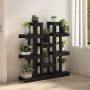Soporte para plantas madera maciza pino negro 104,5x25x109,5 cm en Soportes para macetas | Comprar online en Foru.es