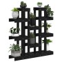 Soporte para plantas madera maciza pino negro 104,5x25x109,5 cm en Soportes para macetas | Comprar online en Foru.es