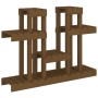 Soporte para plantas madera maciza pino miel 104,5x25x77,5 cm en Soportes para macetas | Comprar online en Foru.es