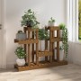 Soporte para plantas madera maciza pino miel 104,5x25x77,5 cm en Soportes para macetas | Comprar online en Foru.es