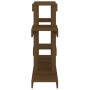 Soporte para plantas madera maciza pino miel 104,5x25x77,5 cm en Soportes para macetas | Comprar online en Foru.es
