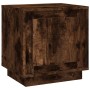 Mesita de noche madera contrachapada roble ahumado 44x35x45 cm de vidaXL, Mesitas de noche - Ref: Foro24-819846, Precio: 31,3...