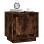 Mesita de noche madera contrachapada roble ahumado 44x35x45 cm de vidaXL, Mesitas de noche - Ref: Foro24-819846, Precio: 31,3...