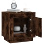 Mesita de noche madera contrachapada roble ahumado 44x35x45 cm de vidaXL, Mesitas de noche - Ref: Foro24-819846, Precio: 31,3...